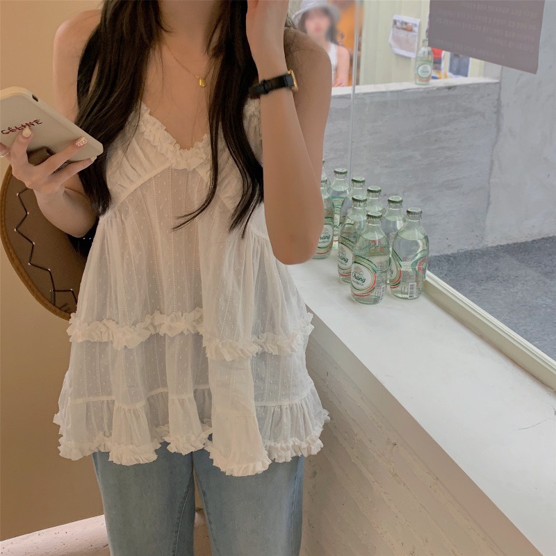 Áo Không Tay Thiết Kế Quyến Rũ Thời Trang Mùa Hè Theo Phong Cách Retro Cho Nữ