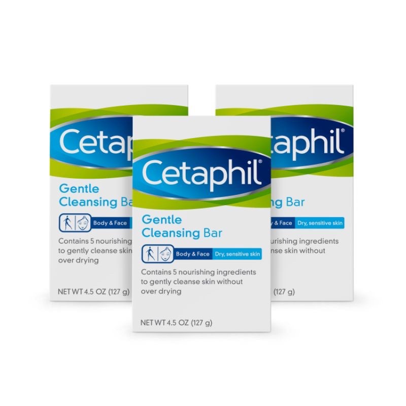 Xà phòng Cetaphil Gentle Cleansing Bar dịu nhẹ dùng để tắm và rửa mặt dang cục