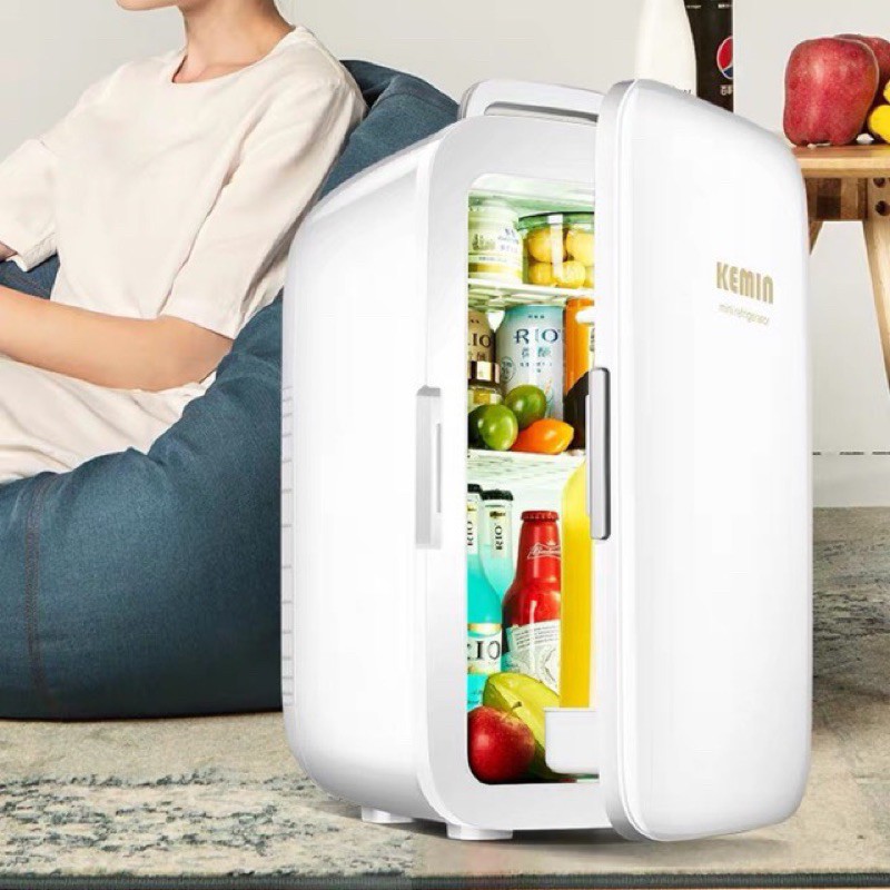 (sẵn) tủ lạnh 25l kemin dùng được cho oto và phòng ngủ đựng sữa mẹ, mỹ phẩm đồ uống tiện lợi