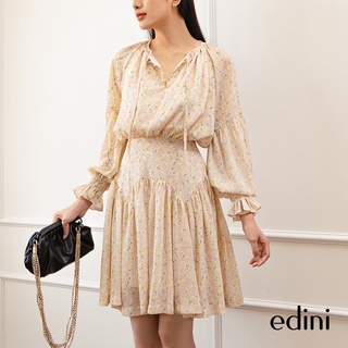 Đầm hoa nhí tay phồng edini - d1450