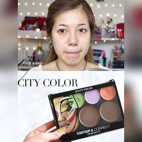 Tạo Khối &amp; Che Khuyết Điểm City Color Contour &amp; Correct Cream Palette