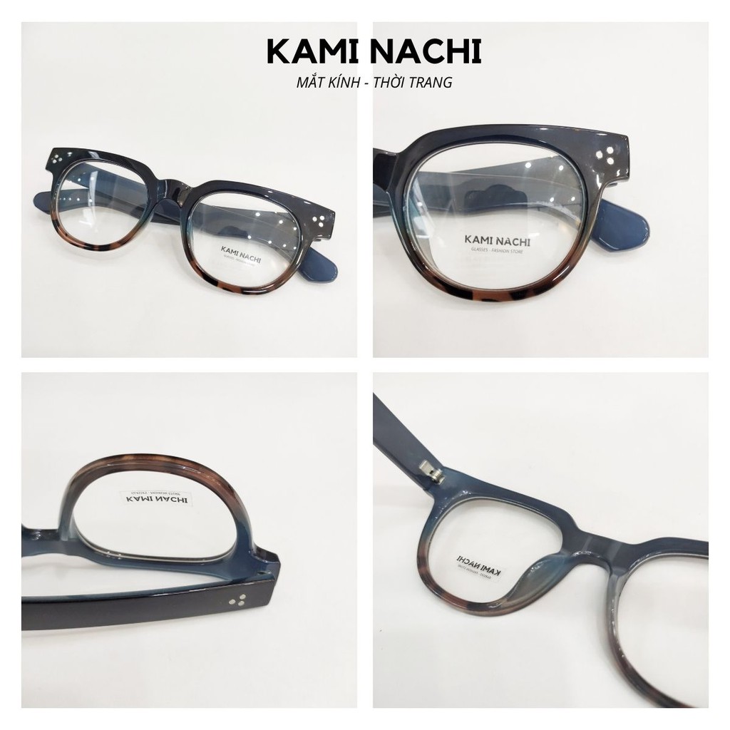 Gọng kính thiết kế thời trang nữ KAMI NACHI phong cách nhà thiết kế VTC [CÓ THỂ LẮP TRÒNG CẬN]