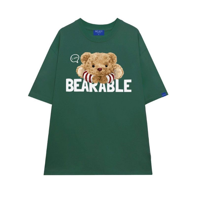 Áo thun % Cotton full size Unisex gấu Bearable