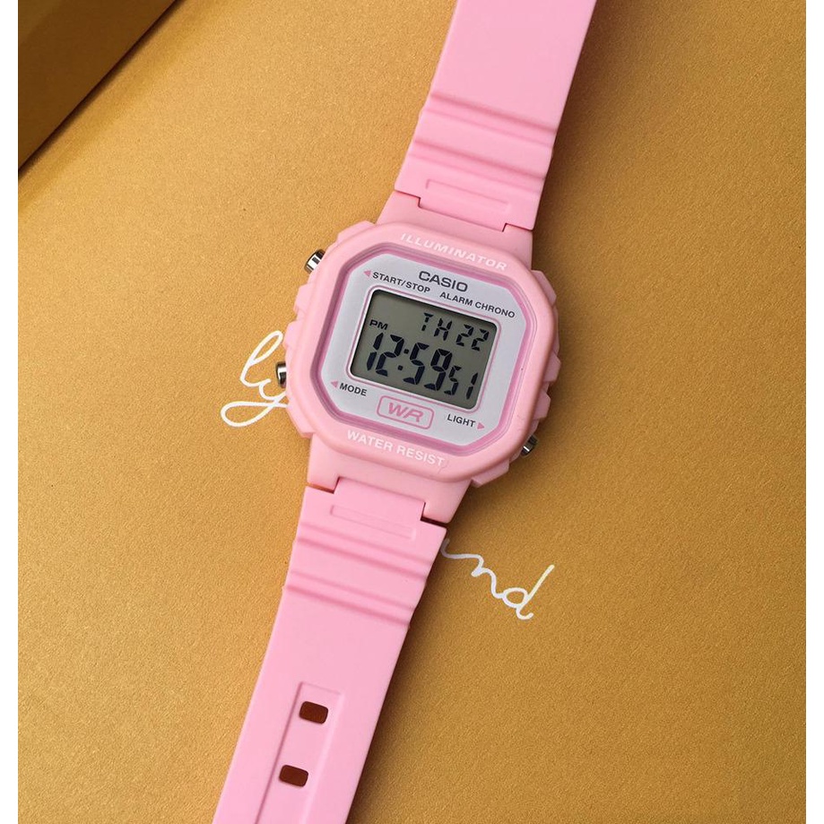 Đồng hồ Nữ Casio LA-20WH, đồng hồ chính hãng, mặt điện tử, dây nhựa dẻo