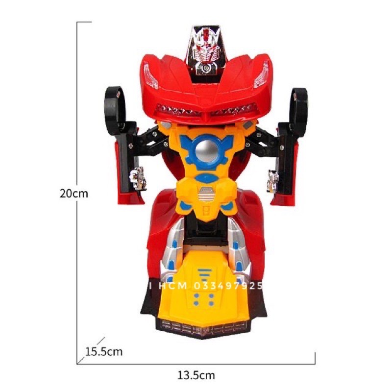 [ROBOT BIẾN HÌNH RẤT ĐẸP] Đồ chơi xe ô tô biến hình robot rất đẹp dành cho bé thích siêu nhân có đèn nhạc