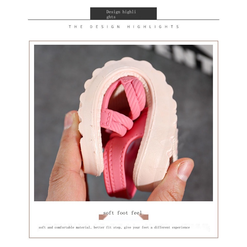 Xăng đan Đế Mềm Hở Ngón Thời Trang Xuân Hè Dành Cho Bé Gái