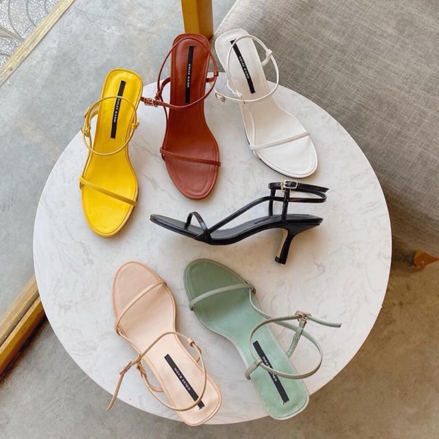 Sandal quai mảnh gót nhọn