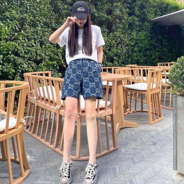Quần Gucci Nam Logo Nổi Cực Chất - Quần Đùi Nam Nữ Gc Chất Liệu Cotton Thô Cao Cấp DT Fashion Menwear