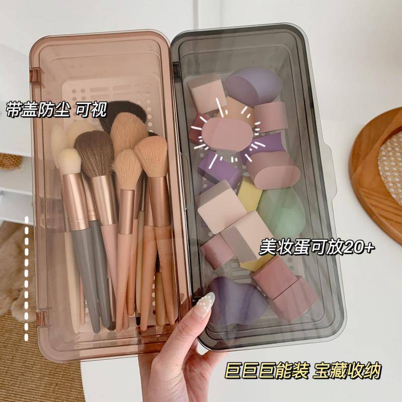 Hộp đựng mỹ phẩm để bàn chống bụi cỡ lớn có ngăn kéo tiện lợi