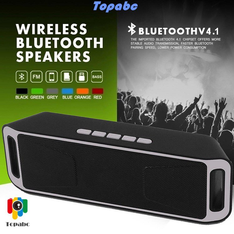Loa Nghe Nhạc BLUETOOTH SC - 208 ÂM THANH CHUẨN HAY CỰC ẤM BASS MẠNH FM DÕ DÀNG