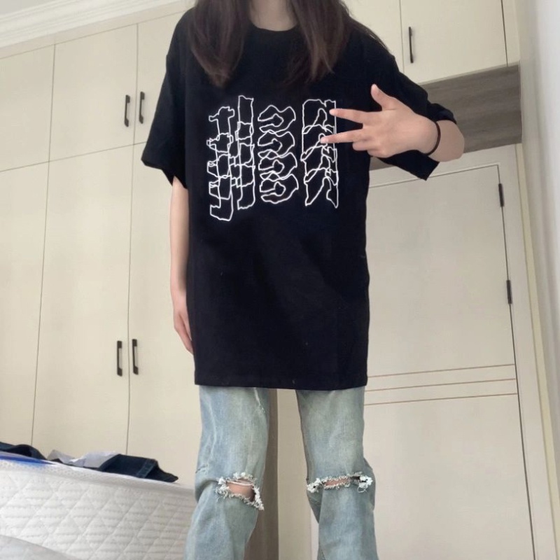 NRVP Áo Thun Cotton Tay Ngắn Cổ Tròn Màu Trơn Thời Trang Dành Cho Nữ