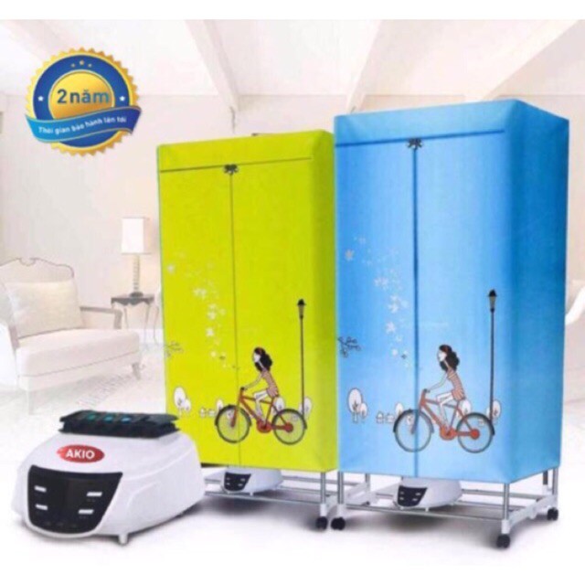 TỦ SẤY QUẦN ÁO AKIO NGUYÊN HỘP BẢO HÀNH 12 THÁNG