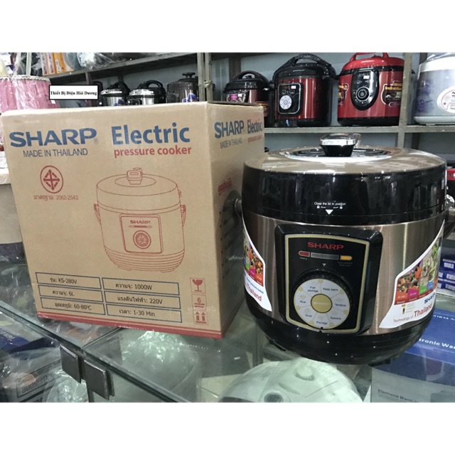 [Mã ELHADEV giảm 4% đơn 300K] Nồi Áp Suất Đa Năng Quai Xách Sharp Ks-280V