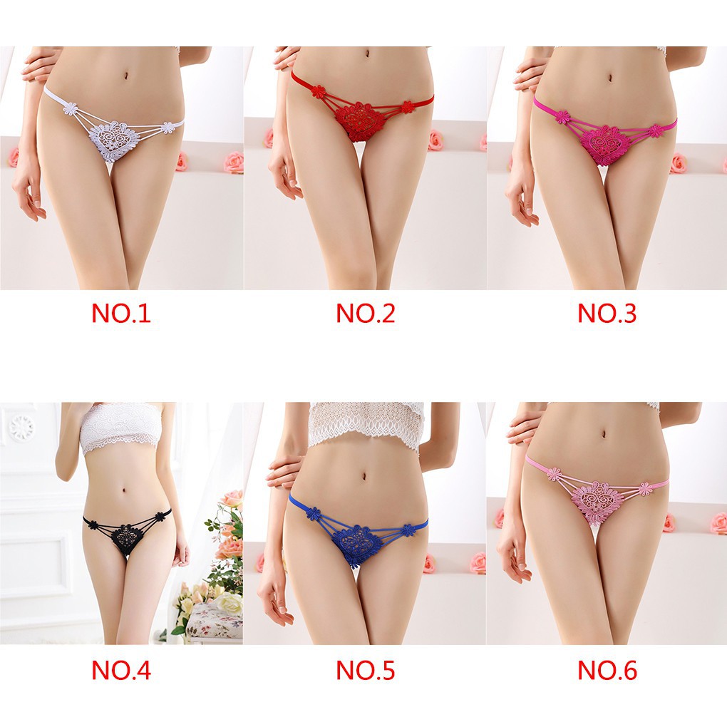 Quần lót ren hoa lọt khe thời trang nữ tính