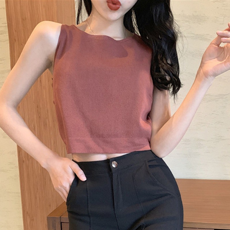 Áo sát nách phối ren hoa thiết kế hở lưng quyến rũ cho phái nữ