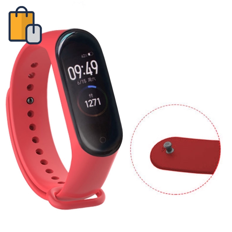 Dây Đeo Silicone Kiểu Dáng Thể Thao Cho Đồng Hồ Thông Minh Xiaomi 4