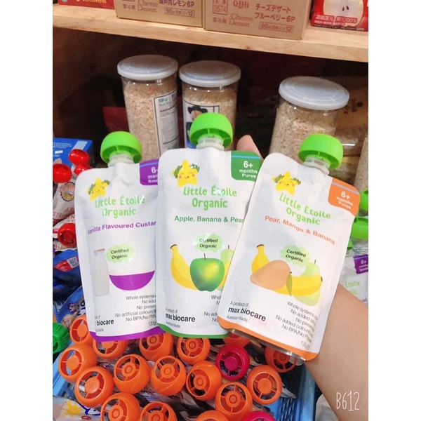 Hoa quả nghiền/Váng Little Etoile Organic Úc