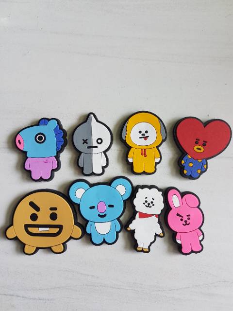 Nam Châm Silicone In Hình Các Nhân Vật Bt21 Của Bts