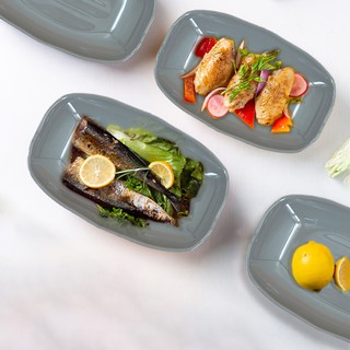 Đĩa melamine hình chữ nhật lòng sâu