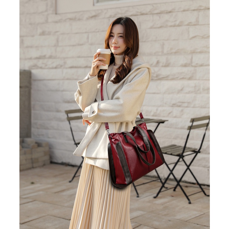 Beg Besar Beg Tangan Wanita Murah Cantik Túi Xách Đeo Vai Phong Cách Hàn Quốc Cho Nữ Giới