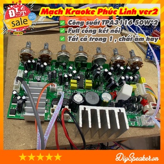 Mạch loa karaoke, mạch khuếch đại âm thanh TPA3116 50W*2 - Phúc Linh Audio Ver 2