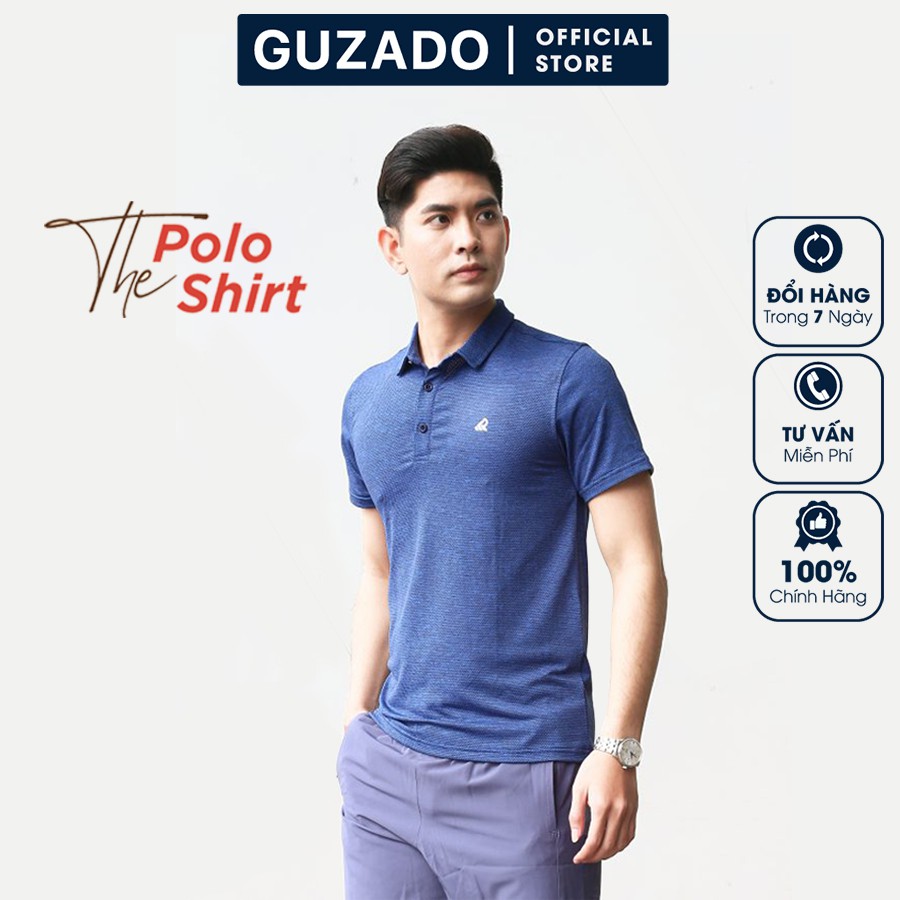 Áo thun nam GUZADO, Polo Thể Thao Cao Cấp,Mềm Mịn Thấm Hút Cực Tốt KRP21-01