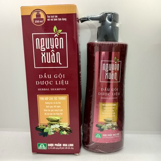 Dầu gội dược liệu Nguyên Xuân 250ml chai đỏ cho tóc thường