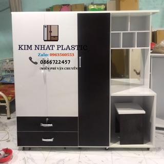 Tủ nhựa Đài Loan có bàn trang điểm freeship tphcm