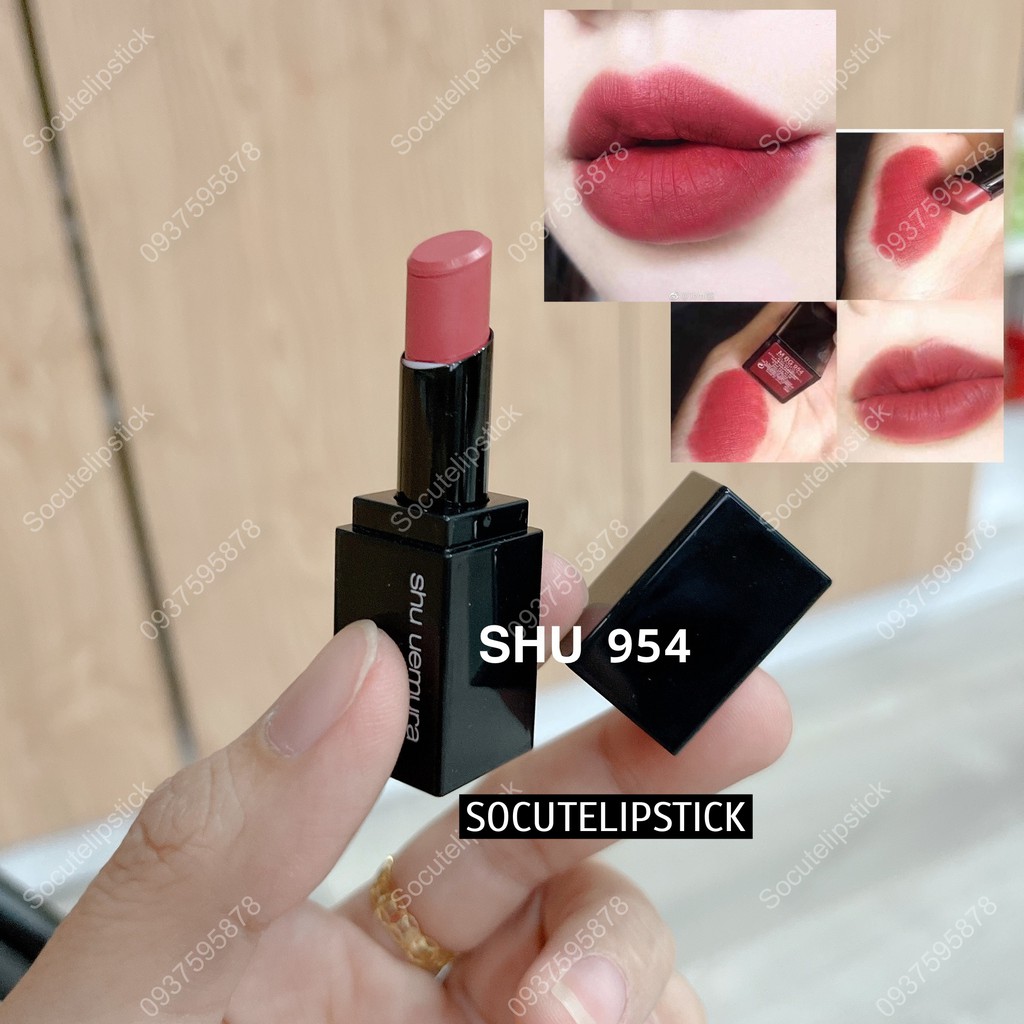 Son Shu Mini Màu 570 Đỏ Cam - Màu 954 Hồng Đất -  Màu 163 đỏ thuần