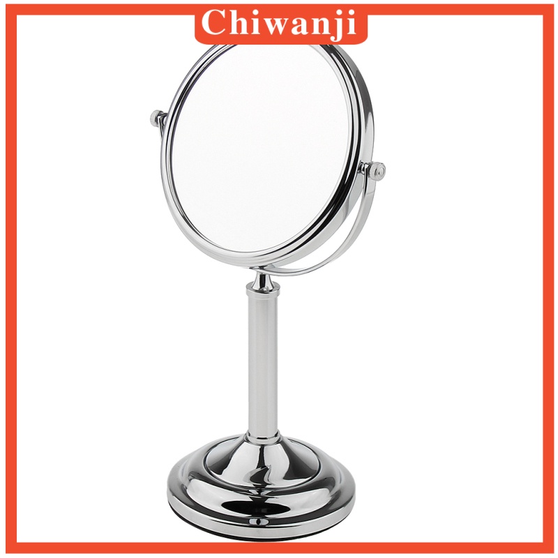 [CHIWANJI] 2xFree Standing Vanity Dual Side Bathroom Make Up Mirror 3x Magnification