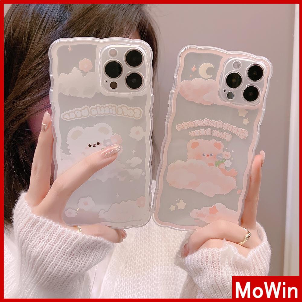 Ốp Điện Thoại Silicon Mềm Chống Trượt Chống Sốc In Hình Gấu Hoạt Hình Cho iPhone 13 Pro Max 12 Pro Max 11 7 Plus