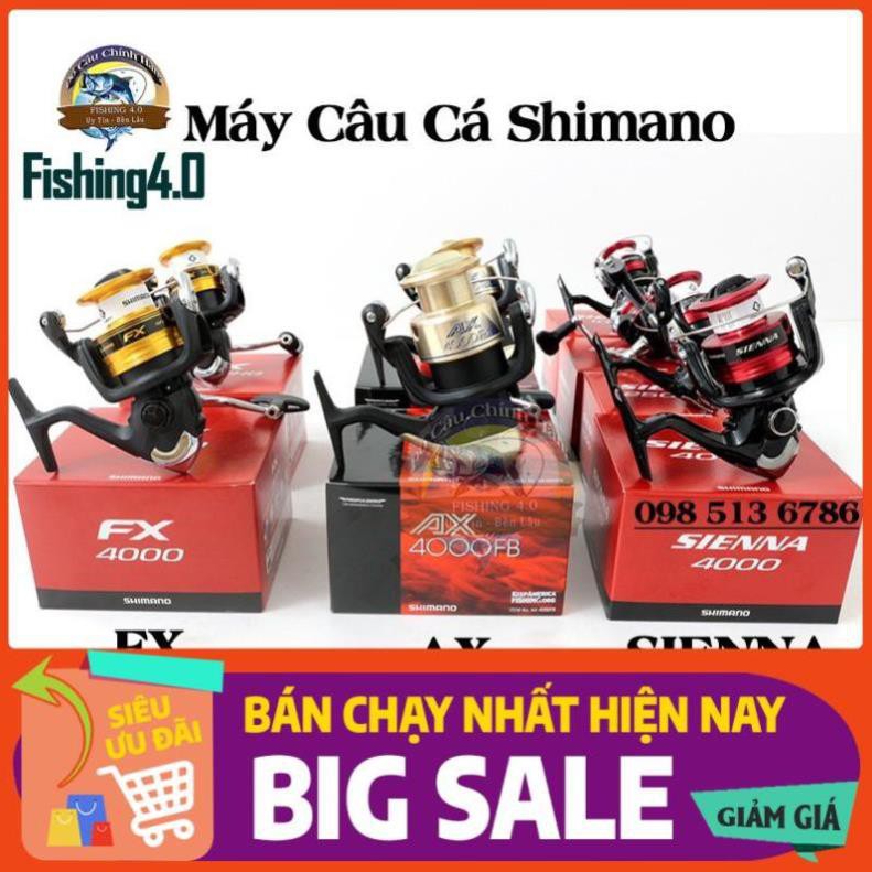 Xả Hàng Máy câu Cá Shimano FX 2019 Shimano AX Shimano SIENNA 2019 2500 4000