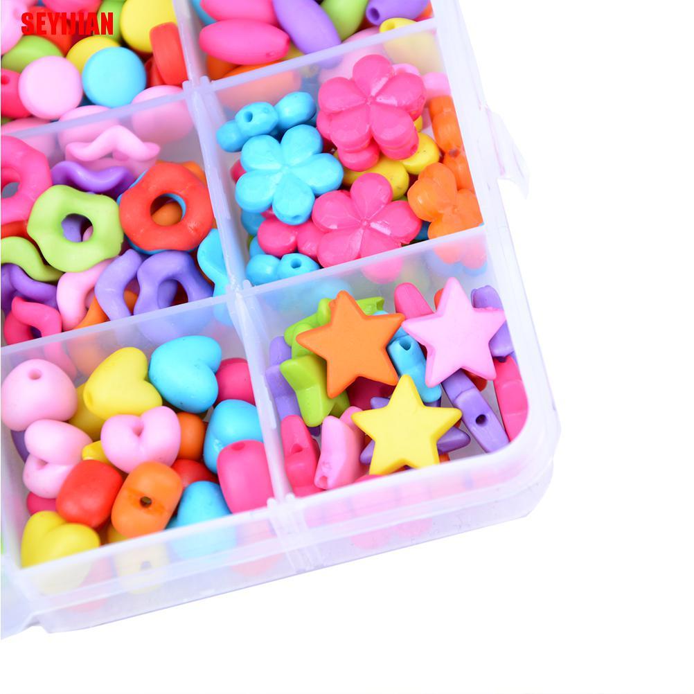 Bộ 450 Hạt Xếp Hình Nhiều Màu Sắc Dễ Thương Cho Bé