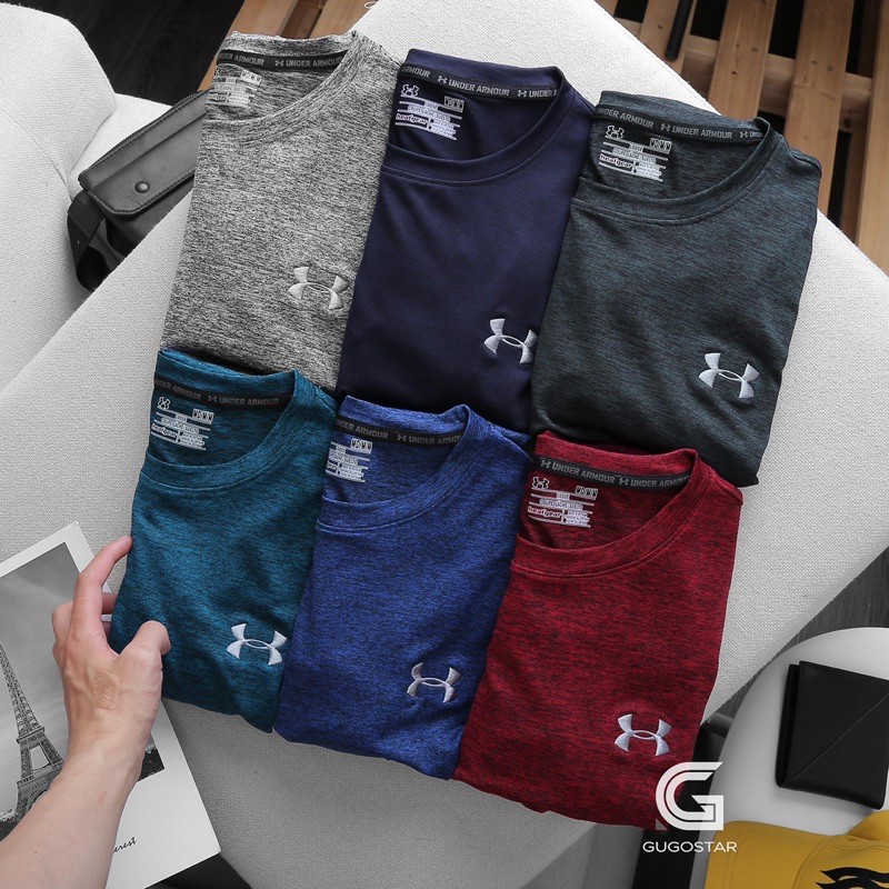 Áo Thun Nam Thể Thao LOGO THÊU G501, Co Giãn 4 chiều | BigBuy360 - bigbuy360.vn