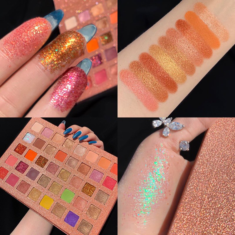 Bảng phấn mắt Dikalu 40 ô Soft Eye Shadow, Bảng phấn mắt nhũ 40 ô Dikalu cực đẹp hàng nội địa Trung