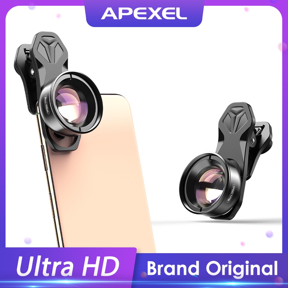 Ống Kính Lens Apexel HD 100mm Macro Cho iPhonex xs max Samsung s9
