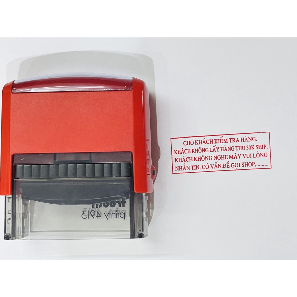 Khắc dấu Tên công ty, Mã số thuế, địa chỉ , Dấu hộ kinh doanh 22x58mm