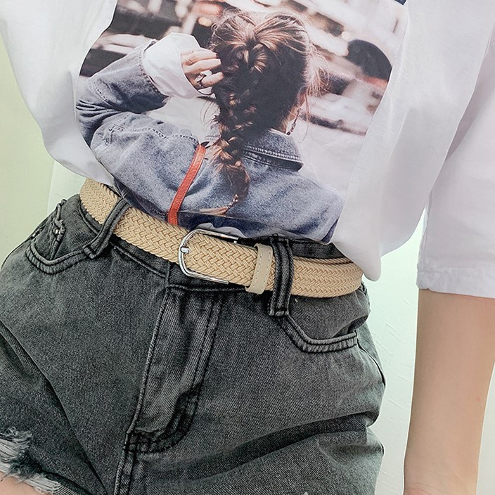 LEEVA - Thắt lưng nữ dây đan phối khóa cài PK010