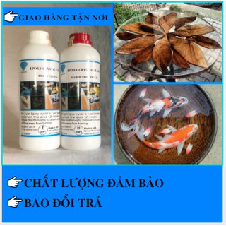 Bộ 1KG Keo EPOXY RESIN trong suốt hệ 3:1- KA301