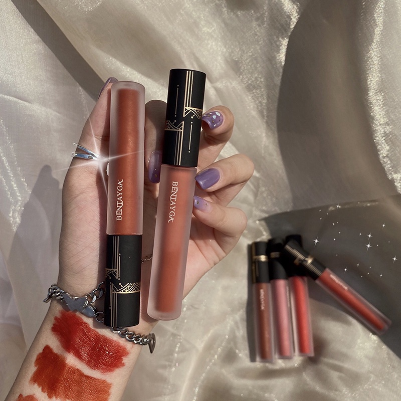 Son Kem Lì BENTAYGA Foggy Velvet Lip Glaze Mềm Mịn Môi Hàng Nội Địa Trung