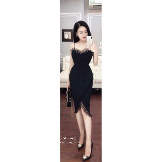Đầm body phối ren