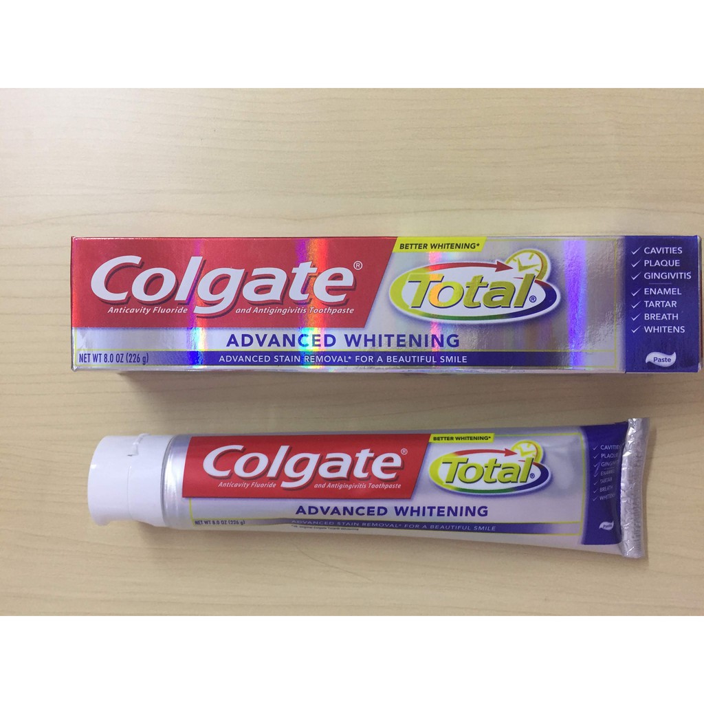 Kem đánh răng Colgate Total Advanced Whitening Mỹ