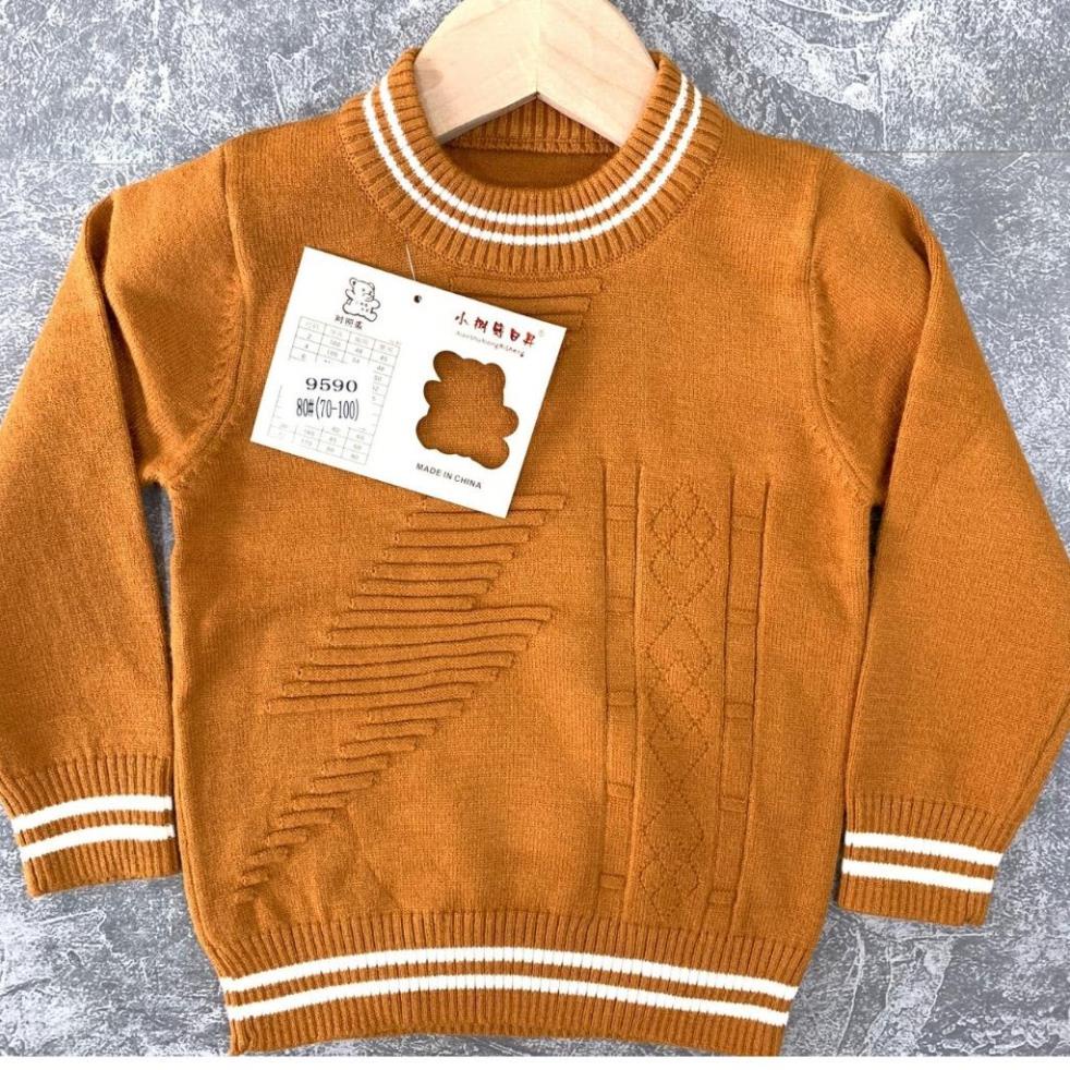 Áo len cho bé, len cổ tròn quảng châu, kiểu dáng basic cho bé trai, bé gái. .
