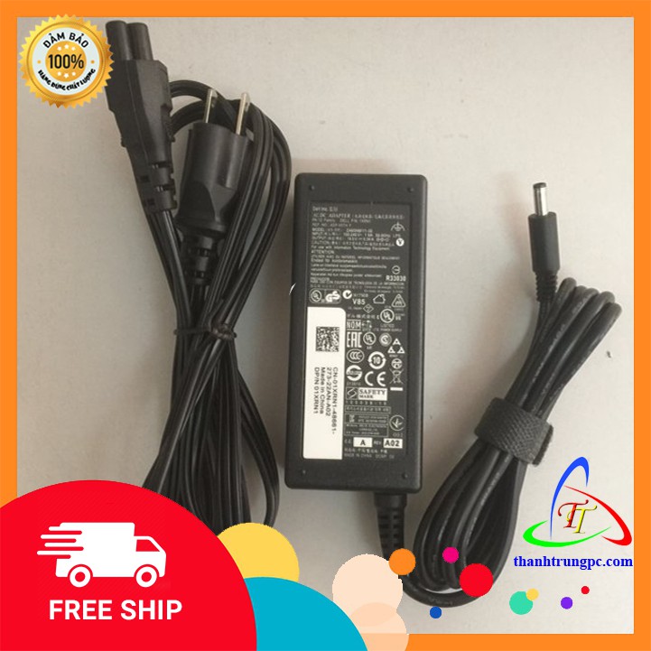 Sạc laptop Dell Kim nhỏ 19.5V-3.34A/65W