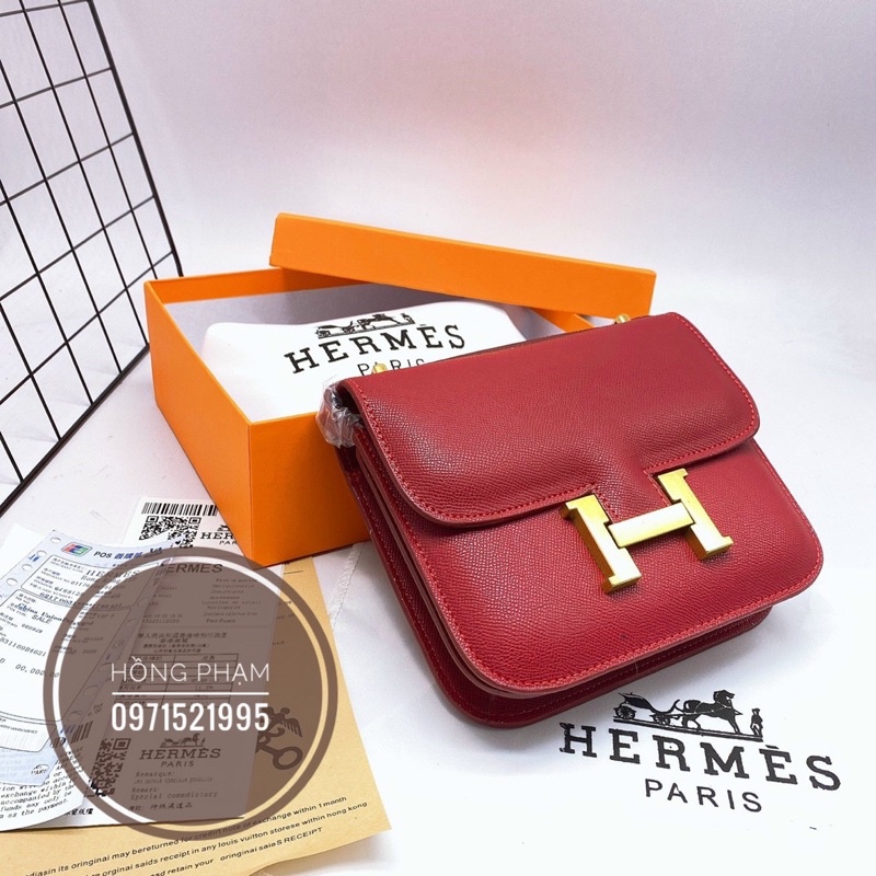 Túi xách nữ túi Hm khoá chữ H sz 19 chuẩn super