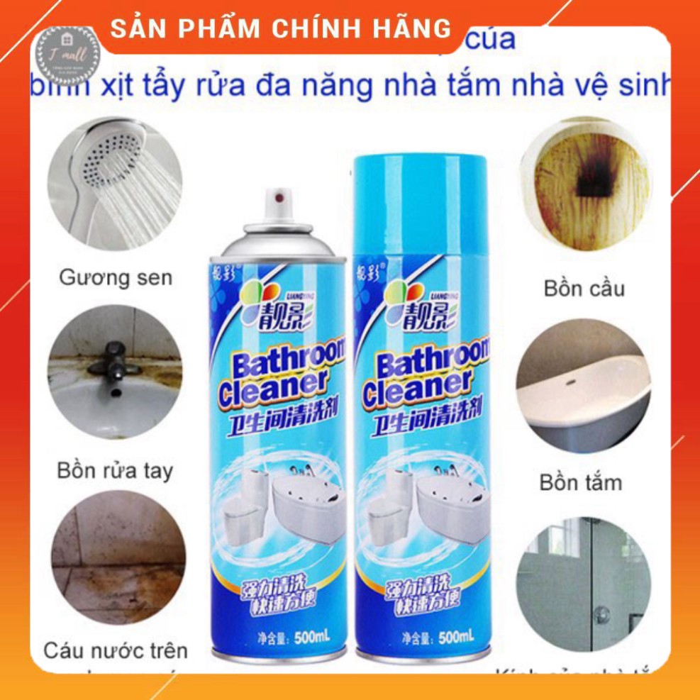 [Giá siêu rẻ] Bình xịt và tẩy rửa nhà tắm đa năng Bathroom Cleaner, bình xịt và cọ rửa nhà bếp Kitchen Cleaner