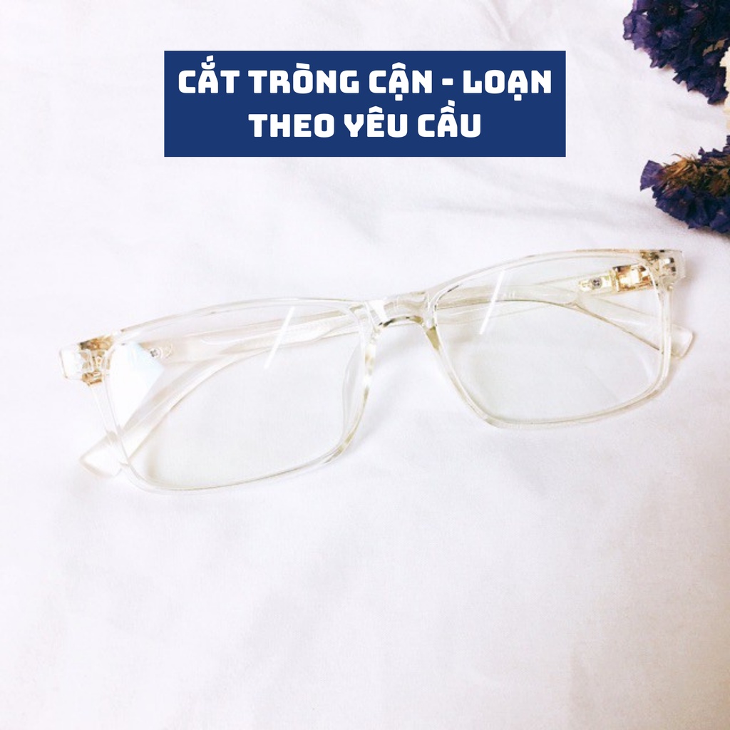 Gọng kính cận nam nữ - Kính gọng vuông đẹp 214 chất liệu nhựa dẻo cao cấp