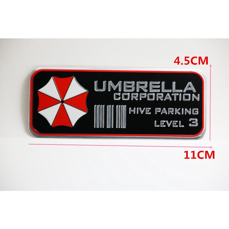 Tem nhôm Umbrella hive parking level 3 - 11x4.5cm