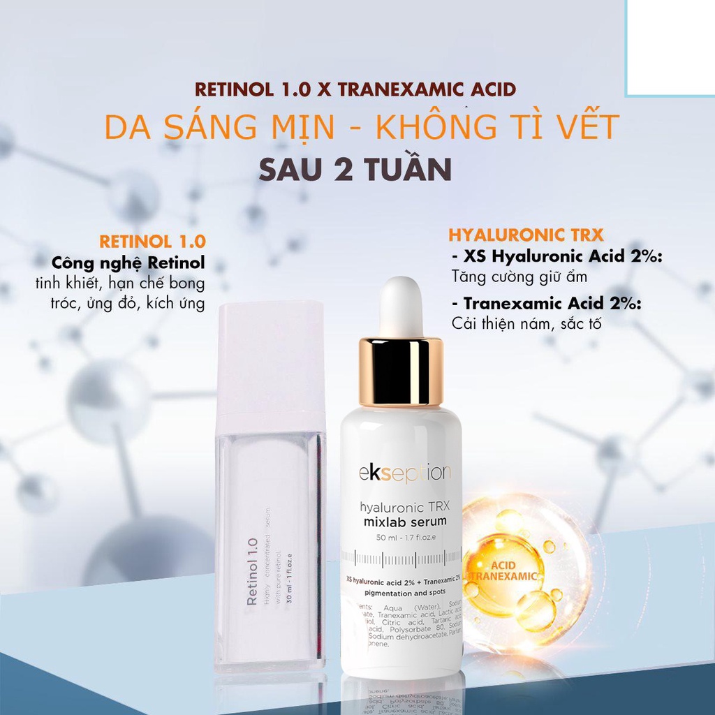 Tinh Chất Sáng Da, Mờ Nám EKSEPTION Hyaluronic TRX 50ml