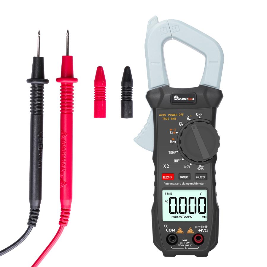MUSTOOL X2 Pocket 6000 Counts True RMS Clamp Meter AC Voltage&Current Digital Multimeter Automatic